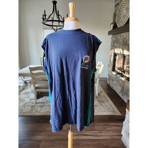 Vintage VTG 90s‎ Miami Dolphins Tank Top Tshirt Dress Size XL